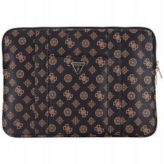 Guess Taška Guess Sleeve 14" Peony Pocket Triangle Čierny