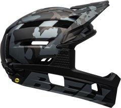 Bell Prilba na celú tvár Super Air R Mips Spherical matte gloss black camo r. M (55–59 cm)