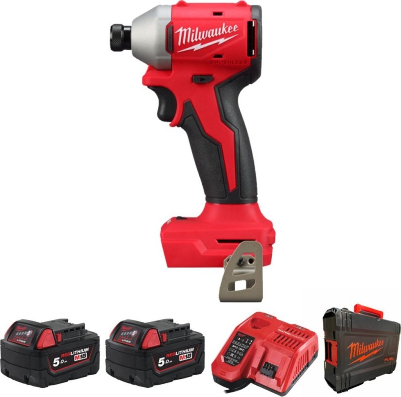 Milwaukee MILWAUKEE. IMPACT DRIVER. M18BLIDR-502X 190Nm 2x5.0Ah
