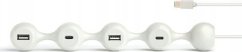 Lexon Lexon Peas Hub C Adapter Hub 2xUSB + 2xUSB-C white/white LD150W