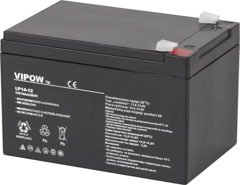 Vipow akumulátor 12V/14Ah (BAT0217)