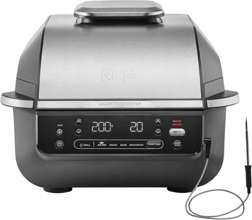 Ninja Ninja 5-in-1  1760 W  melna/sudraba - Grils un karsta gaisa friteris