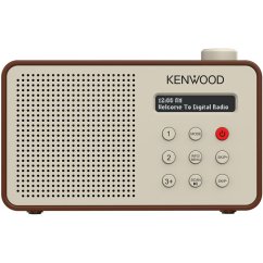 JVC Kenwood CR-M25DAB-T Radio – DAB+ Automatic Safety Alert – Portable – Mocca