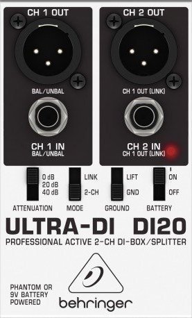 Behringer Behringer DI20 DI-box aktywny stereo