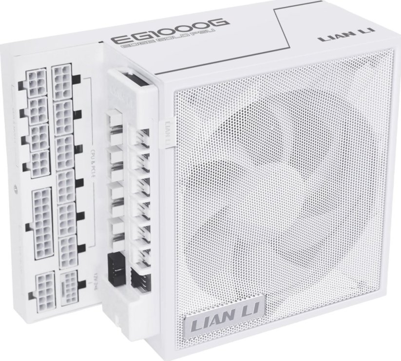 Lian Li EDGE GOLD 1000 80 PLUS Gold Netzteil, PCIe 5.1, ATX 3.1 - 1.000 Watt, wei, inkl. USB-Hub
