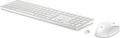 HP 655 - Tastatur-und-Maus-Set - kabellos - 2.4 GHz - QWERTZ - Deutsch - weiss