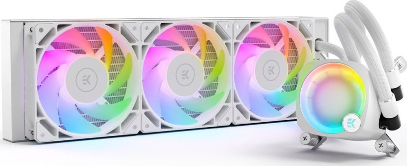 EK Water Blocks EK-Nucleus AIO CR360 Lux D-RGB biely