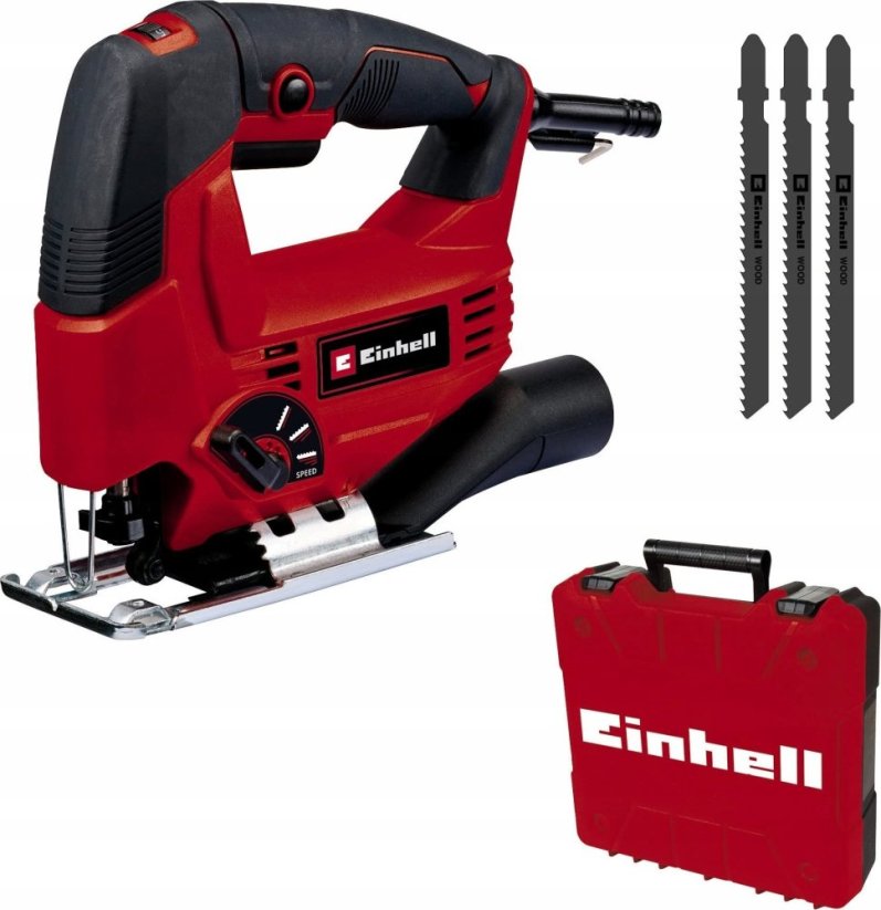 Einhell Einhell jigsaw TC-JS 80/1 kit (red/black, 550 watts, incl. case & accessories)