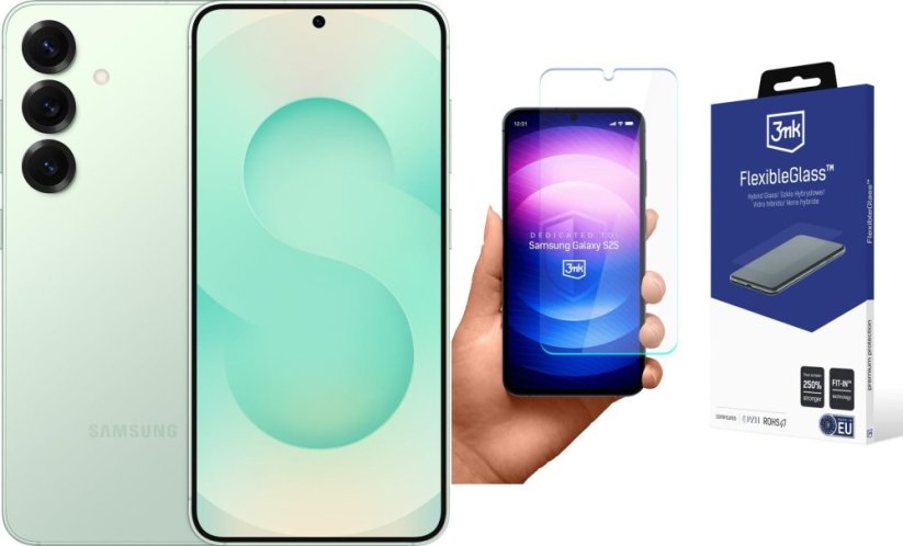 Samsung Galaxy S25 5G 12/128GB Miętowy (SM-S931BLG) + FlexibleGlass