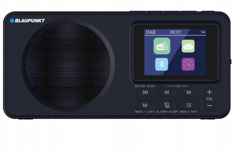 NoName RADIO DR 6BK CYFROWE čierne AKUM. (DAB+/FM/RDS/BT/ZEGAR/ALARM)