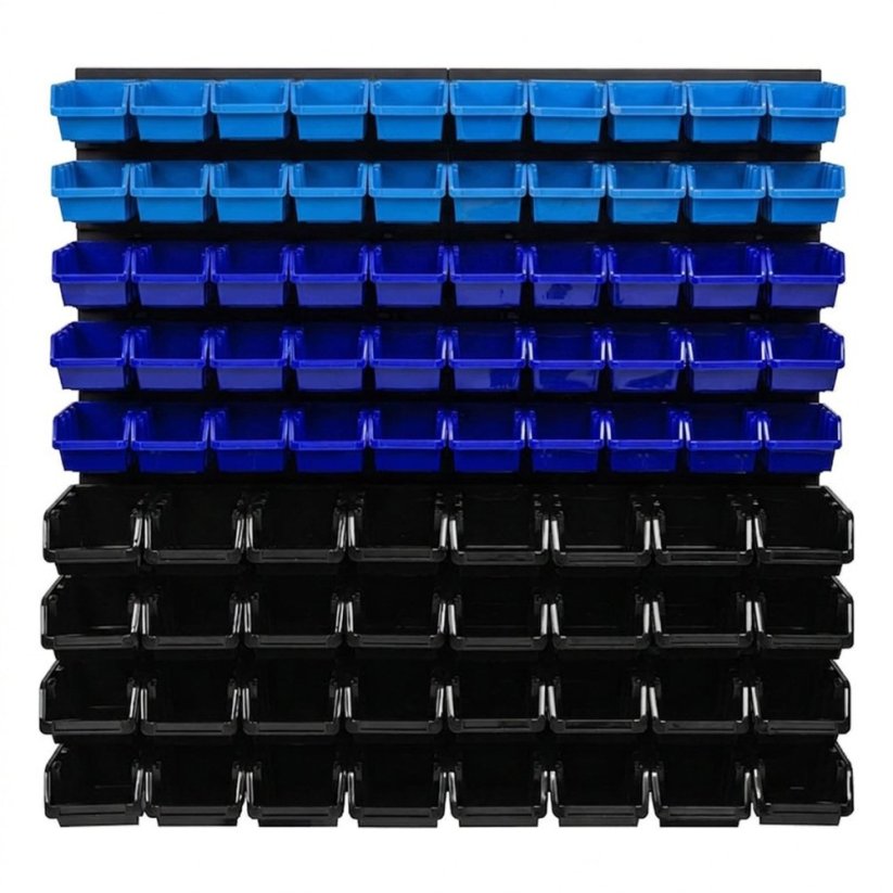 Geko Tablica warsztatowa na narzędzia – Sada paneli 780×780mm + 82 kuwety (1) (5903418307202)