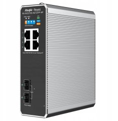 TP-Link Ruijie Reyee RG-NIS2100-4GT2SFP-HP| Switch zarządzalny przemysłowy, 6 portów, 4xGE, 1xPoE++, 3xPoE+, 180W, 2xSFP, L2, Cloud