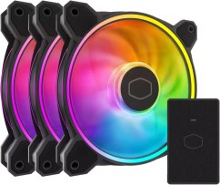 Cooler Master MasterFan MF120 Halo 2 Čierny 3-pack + Hub (MFL-B2DN-213P2-R2)