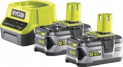 Ryobi Sada akumulátory 2x5,0AH s nabíjačkou RC18120-250 (5133003364)