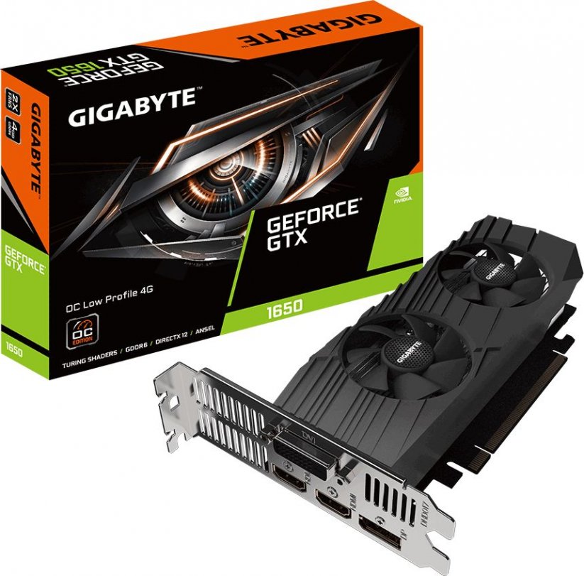 Gigabyte GeForce GTX 1650 D6 OC Low Profile 4GB GDDR6 (GV-N1656OC-4GL)