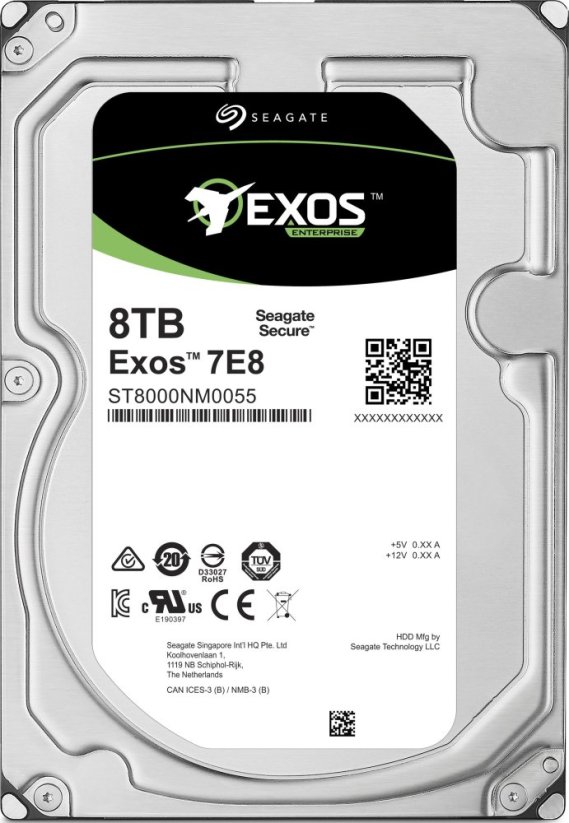 Seagate Exos E 7E8 8TB 3.5'' SATA III (6 Gb/s)  (ST8000NM0055)