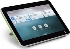 Poly Poly TC10 - WHITE Stand-alone 10" room scheduler / touch control for use with Poly G7500, Studio X family, ZRoW. WIFI, Bluetooth, wall mount, table stand. (CALA/BR Incl. 1Yr Poly+) Requires PoE network connection or optional external power injector