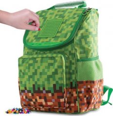 PIXIE Školský ruksak, PIXIE CREW, Zelená Kratka, Zelený Panel