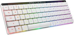 Asus ASUS 90MP03EC-BKNA10, 65%, Wired & Wireless, USB + RF Wireless + Bluetooth, Optical key switch, RGB LED, White