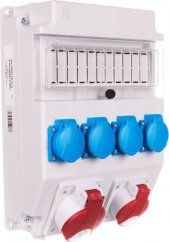 SEZ Rozdzielnica 1x32A 5P/ 1x16A 5P 4x250V okienko IP54 ROS (11/X-21)