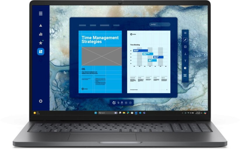 Dell DELL Pro PC16250 Intel Core 5 120U Notebook 40,6 cm (16") Full HD+ 16 GB DDR5-SDRAM 512 GB SSD Wi-Fi 6E (802.11ax) Windows 11 Pro Czeski, Słowacki Čierny