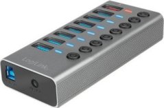 LogiLink LogiLink USB 3.2-Hub 7+1 Port m. Ein/Aus Schalter Gen1