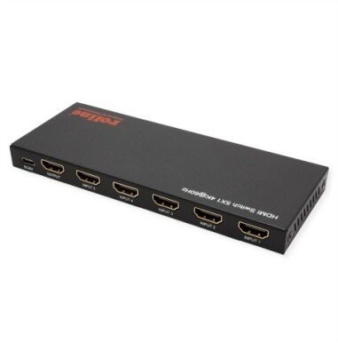 Roline Prepínač HDMI , 5x1, 4K 60 Hz, s obládaním