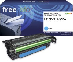 Freecolor Toner HP 655A (CF451A) cyan 10500 stron remanufactured