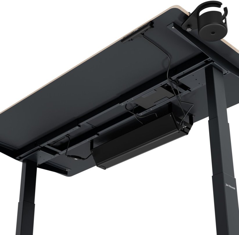 Jan Nowak Elektryczne z regulacją wysokości ergonomiczne Antracitovýowe/dub sonoma,1400x700 mm: ARIA (5907367517514)