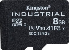 Kingston Industrial MicroSDHC 8 GB Class 10 UHS-I/U3 A1 V30 (SDCIT2/8GBSP)