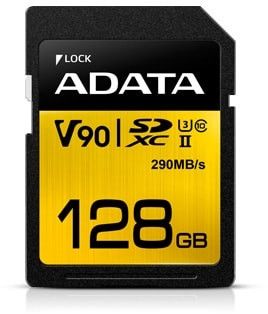 ADATA Premier One SDXC 128 GB Class 10 UHS-II/U3 V90 (ASDX128GUII3CL10-C)