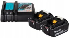 Makita CHARGER AND BATTERY SET 2X5AH 18V