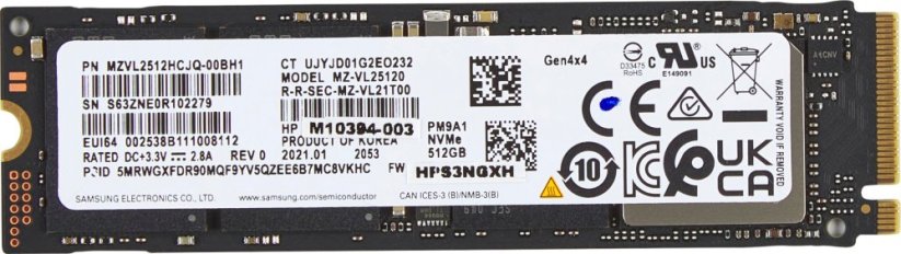 HP 512GB PCIe-4x4 NVMe (AL0M8AA)