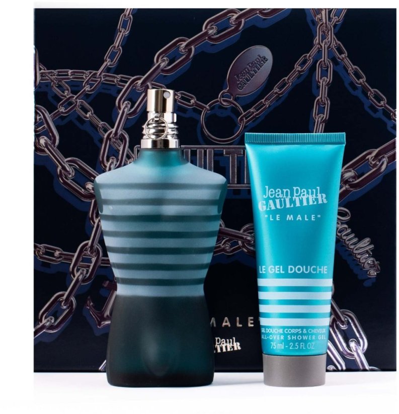 Jean Paul Gaultier Set : Le Male, Eau De Toilette, For Men, 75 ml + Le Male, Cleansing, Shower Gel, For All Skin Types, 75 ml For Men