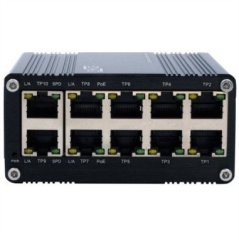 Exsys EX-62025PoE 10-portowy przemysłowy switch PoE mini niezarządzalny