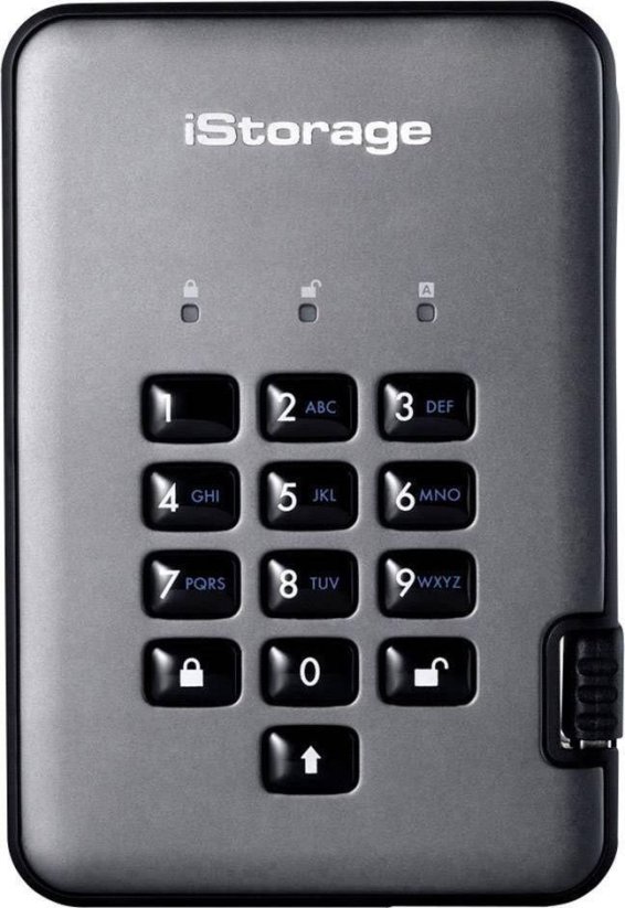 iStorage diskAshur Pro 2 1TB Sivý (IS-DAP2-256-1000-C-G)