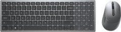 Dell DELL KM7120W klawiatura Dołączona myszka RF Wireless + Bluetooth AZERTY Francuski Sivý, Tytan