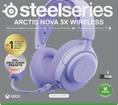 SteelSeries Steelseries Arctis Nova 3X Sada słuchawkowy Bezprzewodowy Opaska na głowę Muzyka/dzień powszedni Bluetooth Lawenda