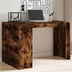 vidaXL Biurko, przydymiony dub, 123,5x73,5x75 cm