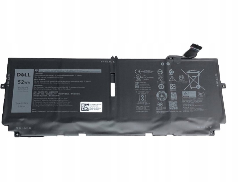 Dell Battery, 52WHR, 4 Cell,