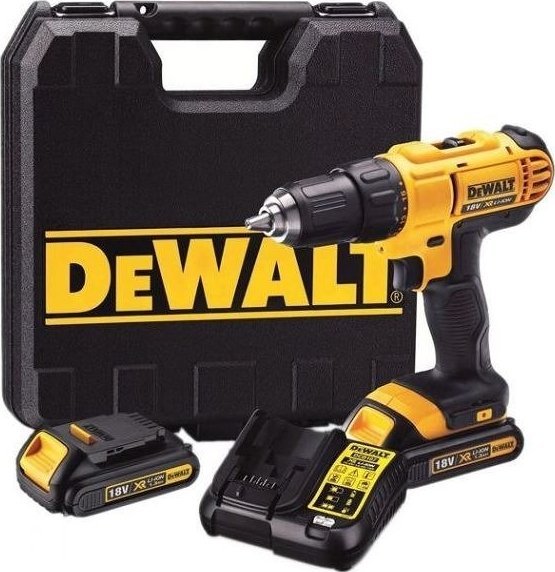 Dewalt Cordless drill DEWALT DCD771S2-QW, max. torque 42 Nm, 18 V, 2 x 1.5 Ah batteries