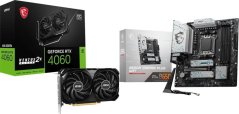 MSI GeForce RTX 4060 Ventus 2X Black OC 8GB GDDR6 + MSI B650M GAMING PLUS WIFI
