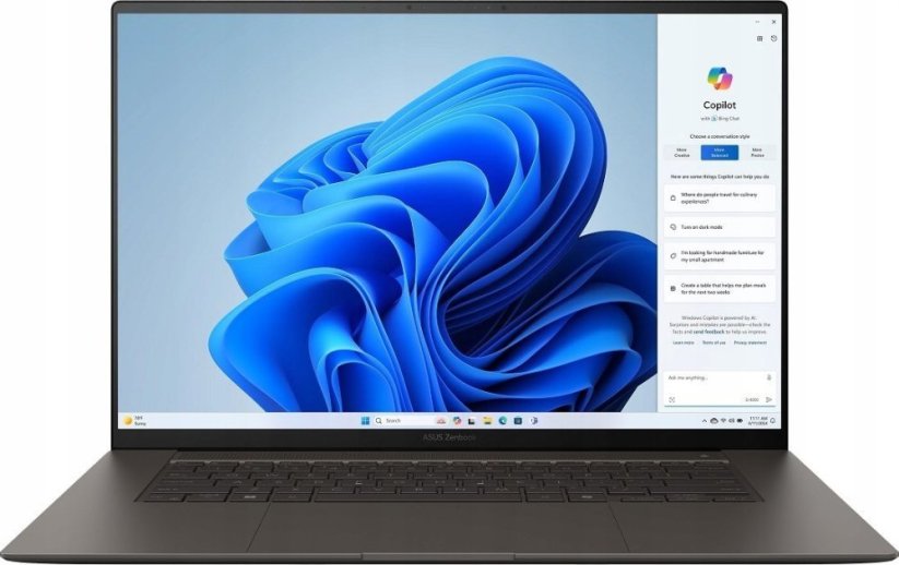 Asus ZenBook S UM5606WA-RK215W 16 3K OLED AI 9 HX 370 32GB 2SSD W11 Gray