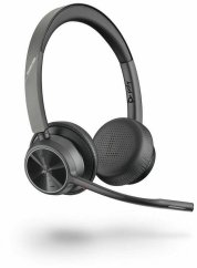 Poly Poly Voyager 4320 MS Teams Wireless Headset, Bluetooth, USB-C, +BT700 dongle, +Charging Stand, Black