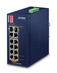 Planet Prepínač indukcyjny IFGS-1022HPT 8x 100Mb PoE +2 Giga/SFP