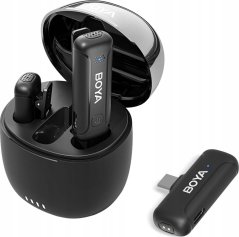 Boya Boya BY-WM3T-U2 Ultra compact 2.4GHz wireless microphone-For Type-C devices,2TX+1RX+ 1 charging case