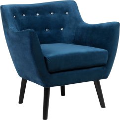 Shumee Fotel welurowy tmavoModrý DRAMMEN