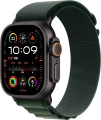 Apple Watch Ultra 2 GPS + Cellular 49mm Black Titanium Case Alpine Loop Small Zelený  (MX4Q3FD/A)
