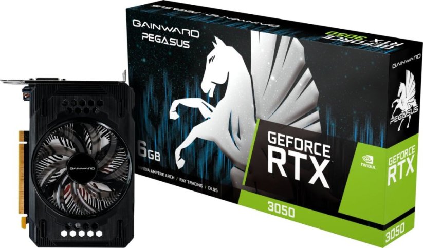 Gainward GeForce RTX 3050 Pegasus(1x DisplayPort, 1x HDMI 2.1, 1x DVI-D)