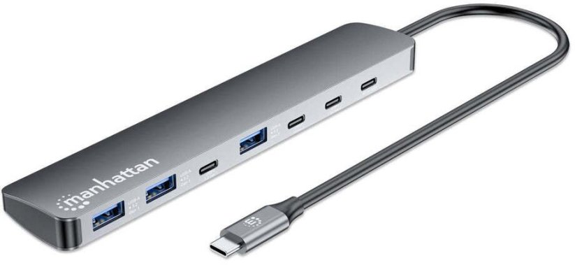 Manhattan 7-Port 10G/5G USB-C/USB-A z Power Delivery (181167)